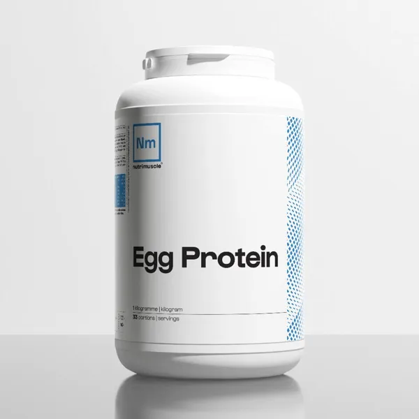 Sachet de protéine d'œuf en poudre nature de 1 kg